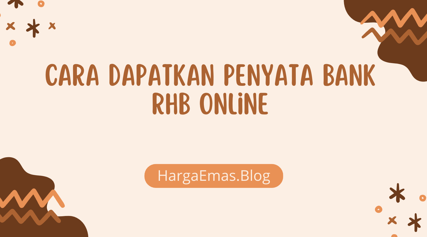Cara Dapatkan Penyata Bank RHB Online